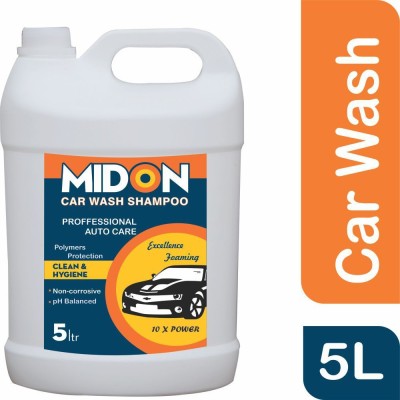 Midon Carwash Shampoo Highly Concentrate Carwash Liquid Neutral Car Washing Liquid(5000 ml)