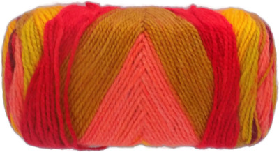 GANGA Spectrum Hand Knitting Yarn (Multicolor_812906) (400gms+Needle)