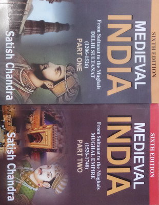 SET OF MEDIEVAL INDIA FROM SULTANAT TO THE MUGHALS DELHI SULTANAT (1206-1526) (1526-1748) PART 1 & PART 2(English, Paperback, SATISH CHANDRA)