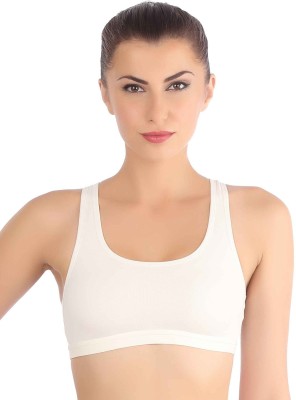 Triumph by TRIUMPH Women Sports Non Padded Bra(White)