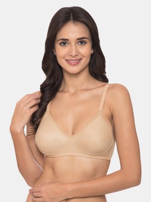 KOMLI by Komli Komli Beige Non Padded Full Coverage Wirefree Bra Women T-Shirt Non Padded Bra(Beige)