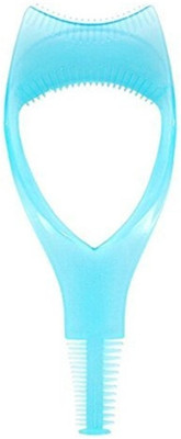 Gugzy 3 in 1 Makeup Eyelash Tool Upper Lower Lash Mascara Applicator Guide Eyelash Comb Cosmetic Tool | Mascara Applicator Guide | Eyelash Curler | Eyelash Grooming Stencil(Pack of 1)