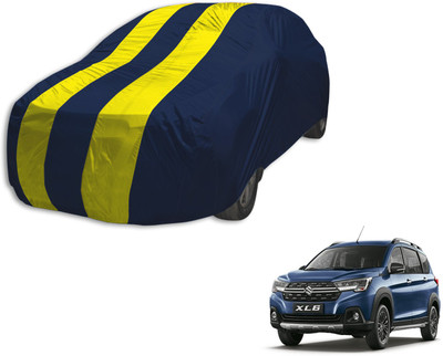 Auto Hub Car Cover For Maruti Suzuki Universal For Car (Without Mirror Pockets)(Blue, Yellow, For 2019 Models)