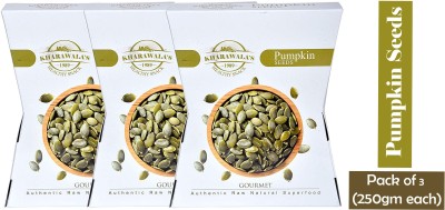 KHARAWALA'S Healthy and Nutritious (Pumpkin Seeds) Pack of 3-750 gms (250 gms each) Pumpkin Seeds(750 g, Pack of 3)