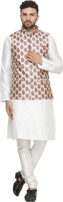 ABH Lifestyle Men Kurta Churidar Ethnic Jacket Set