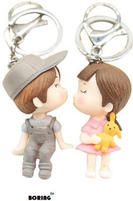 BORING Trendy-Romantic-Cute-Cartoon-Lovers Key Chain