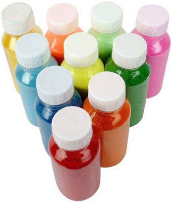 VBBM Pack of 10 Rangoli Powder(Multicolor)
