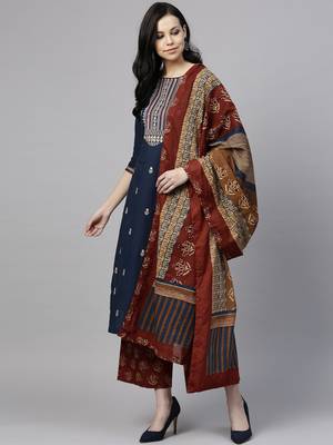 Rain rainbow black shop printed kurta churidar dupatta