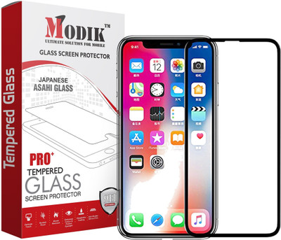 MODIK Edge To Edge Tempered Glass for Apple iPhone X(Pack of 1)