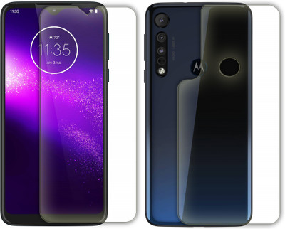 FashionCraft Front and Back Screen Guard for motorola moto one macro(Pack of 2)