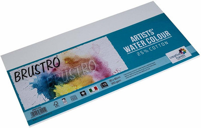 BRuSTRO Watercolour Papers 300 GSM 20CM X 40CM Sketch Pad(10 Sheets) BRuSTRO Watercolour Papers 300 GSM 20CM X 40CM Sketch Pad(10 Sheets)