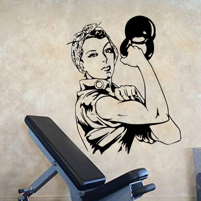 fuzzy 75 cm Gym Self Adhesive Sticker(Pack of 1)