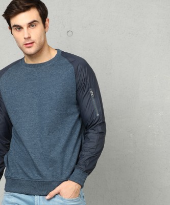 METRONAUT Full Sleeve Color Block Men Sweatshirt