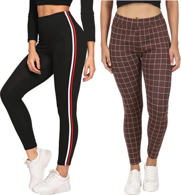 Just Live Fashion Striped Women Multicolor Tights