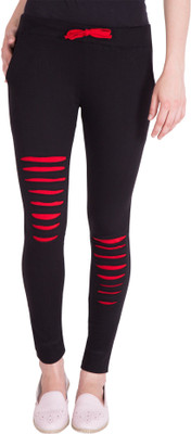 Lesuzaki Solid Women Black Track Pants