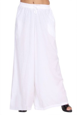 ruhfab Relaxed Women White Trousers