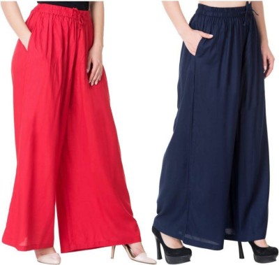 ruhfab Relaxed Women Multicolor Trousers