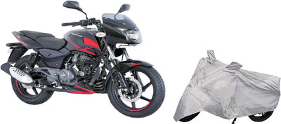CORASS Two Wheeler Cover for Bajaj(Pulsar, Silver)