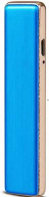 play run USB Electronic Lighter Cigarette Lighter (blue ) USB Electronic Lighter Portable Windproof Ultra Cigarette Lighter(Blue)