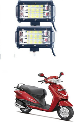 PRTEK LED Fog Lamp Unit 00143 Fog Lamp Motorbike LED for Hero (12 V, 72 W)(Duet, Pack of 2)