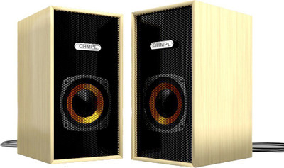 Quantum QHM-LP02 WAVE QHMPL 6 W Laptop/Desktop Speaker  (Cream, 2.0 Channel)
