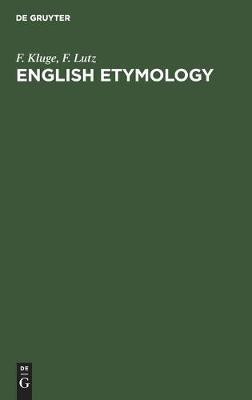 English etymology(English, Hardcover, Kluge F.)