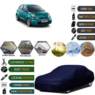MotohunK Car Cover For Nissan Micra (Without Mirror Pockets)(Blue)