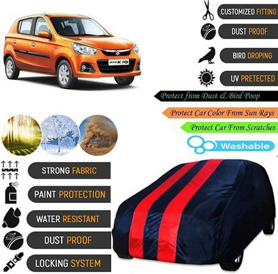 MotohunK Car Cover For Maruti Suzuki Alto K10 (Without Mirror Pockets)(Multicolor)