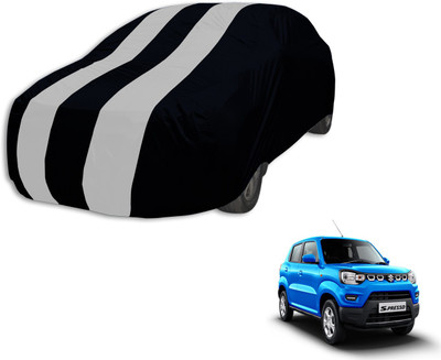Auto Hub Car Cover For Maruti Suzuki Universal For Car (Without Mirror Pockets)(Black, Silver, For 2019 Models)