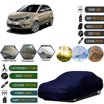 MotohunK Car Cover For Tata Bolt (Without Mirror Pockets)(Blue)