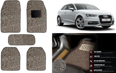 Auto Kite Plastic, PVC Standard Mat For  Audi A3(Beige, Brown)