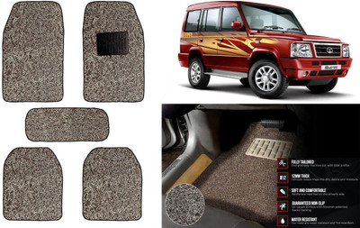 Auto Kite Plastic, PVC Standard Mat For  Tata Sumo(Beige, Brown)