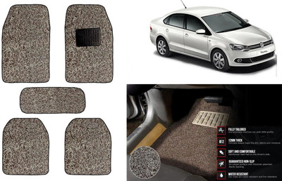 Auto Kite Plastic, PVC Standard Mat For  Volkswagen Vento(Beige, Brown)