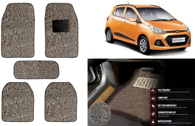 Auto Kite Plastic, PVC Standard Mat For  Hyundai Grand i10(Beige, Brown)
