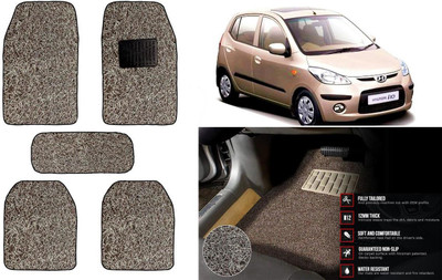 Auto Kite Plastic, PVC Standard Mat For  Hyundai i10(Beige, Brown)