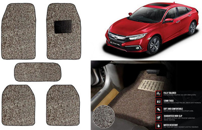Auto Kite Plastic, PVC Standard Mat For  Honda Civic(Beige, Brown)