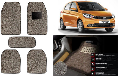 Auto Kite Plastic, PVC Standard Mat For  Tata Tiago(Beige, Brown)