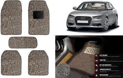 Auto Kite Plastic, PVC Standard Mat For  Audi A6(Beige, Brown)