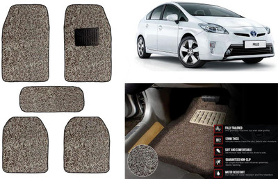 Auto Kite Plastic, PVC Standard Mat For  Toyota Prius(Beige, Brown)