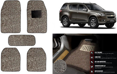 Auto Kite Plastic, PVC Standard Mat For  Chevrolet Trailblazer(Beige, Brown)