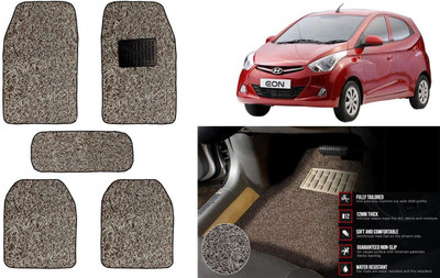 Auto Kite Plastic, PVC Standard Mat For  Hyundai Eon(Beige, Brown)