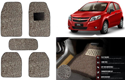 Auto Kite Plastic, PVC Standard Mat For  Chevrolet Sail Hatchback(Beige, Brown)