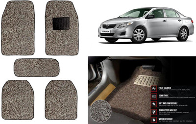 Auto Kite Plastic, PVC Standard Mat For  Toyota Corolla(Beige, Brown)