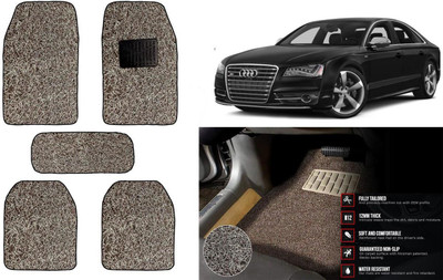 Auto Kite Plastic, PVC Standard Mat For  Audi S8(Beige, Brown)