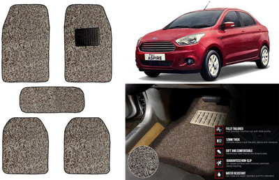 Auto Kite Plastic, PVC Standard Mat For  Ford Aspire(Beige, Brown)