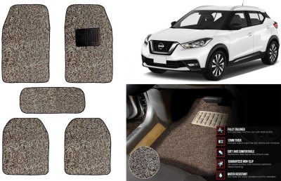 Auto Kite Plastic, PVC Standard Mat For  Nissan Micra(Beige, Brown)