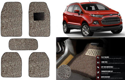 Auto Kite Plastic, PVC Standard Mat For  Ford Ecosport(Beige, Brown)