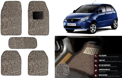 Auto Kite Plastic, PVC Standard Mat For  Tata Indica Vista(Beige, Brown)