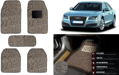 Auto Kite Plastic, PVC Standard Mat For  Audi A8(Beige, Brown)