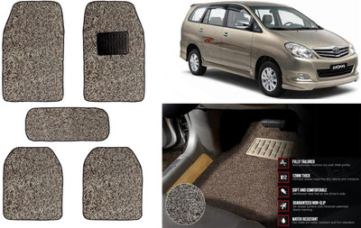 Auto Kite Plastic, PVC Standard Mat For  Toyota Innova(Beige, Brown)